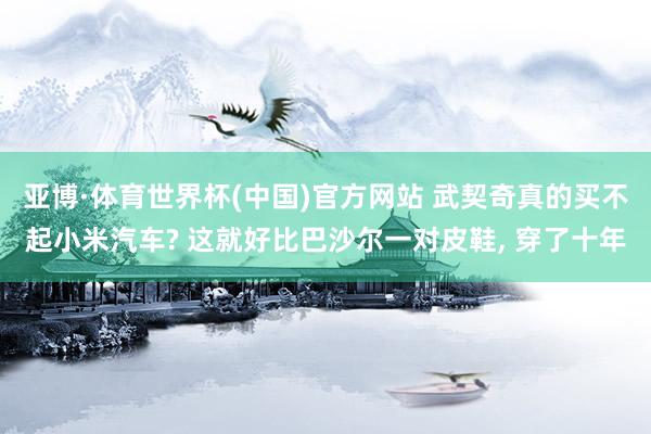 亚博·体育世界杯(中国)官方网站 武契奇真的买不起小米汽车? 这就好比巴沙尔一对皮鞋, 穿了十年