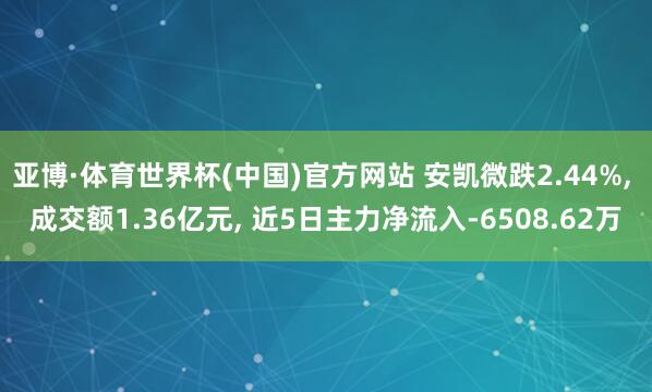 亚博·体育世界杯(中国)官方网站 安凯微跌2.44%， 成交额1.36亿元， 近5日主力净流入-6508.62万