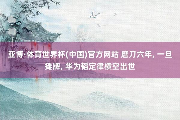 亚博·体育世界杯(中国)官方网站 磨刀六年, 一旦摊牌, 华为韬定律横空出世