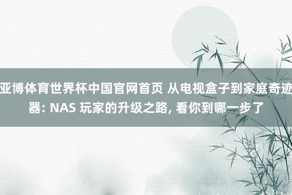 亚博体育世界杯中国官网首页 从电视盒子到家庭奇迹器: NAS 玩家的升级之路, 看你到哪一步了