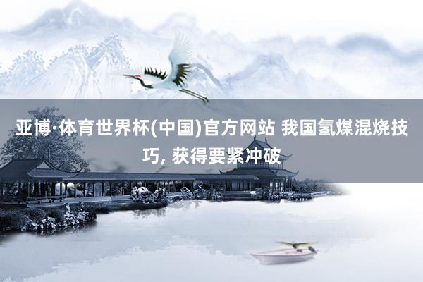 亚博·体育世界杯(中国)官方网站 我国氢煤混烧技巧， 获得要紧冲破