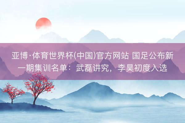 亚博·体育世界杯(中国)官方网站 国足公布新一期集训名单：武磊讲究，李昊初度入选