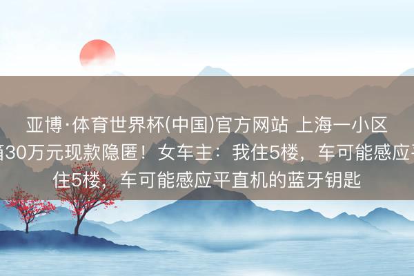 亚博·体育世界杯(中国)官方网站 上海一小区内，特斯拉后备箱30万元现款隐匿！女车主：我住5楼，车可能感应平直机的蓝牙钥匙